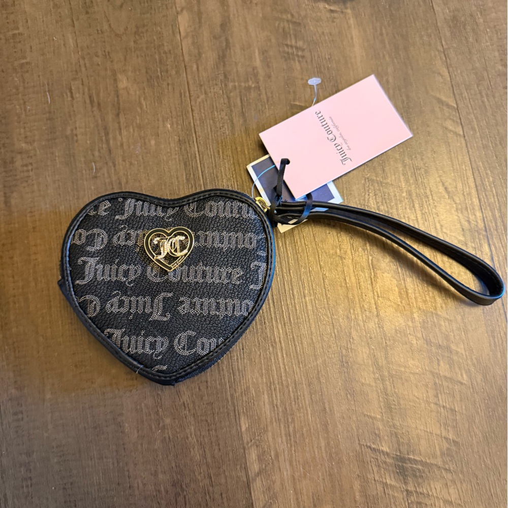 Juicy Couture Black Heart Key Holder